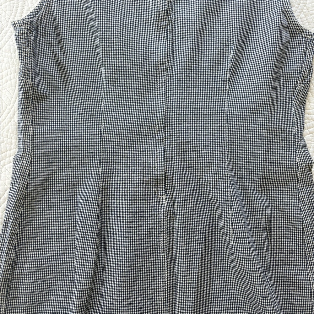 Gingham Liz Claiborne Denim Dress 12 Petite - Picture 13 of 15